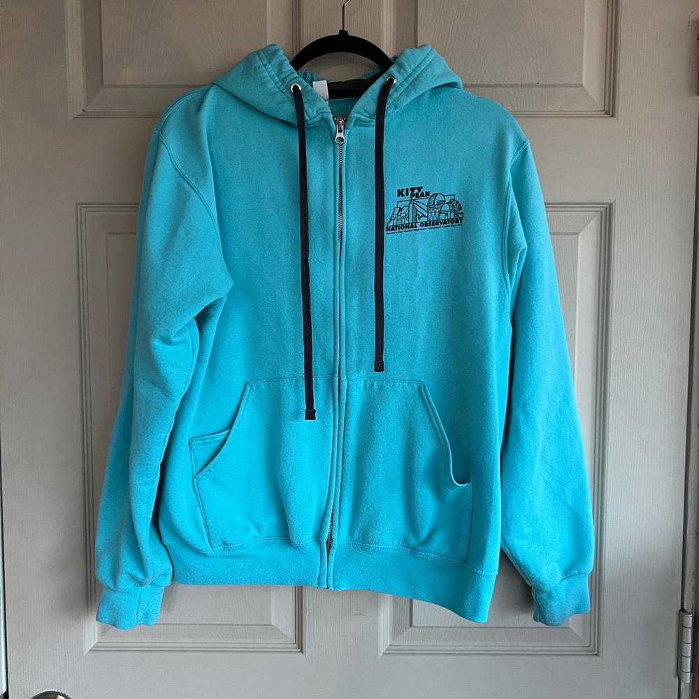 Fruit of the Loom Turquoise Zip-Up Hoodie